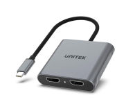 UNITEK Adapter USB-C - 2x HDMI 2.0; 4K MST; M/F V1404B - 1140320 - zdjęcie 1